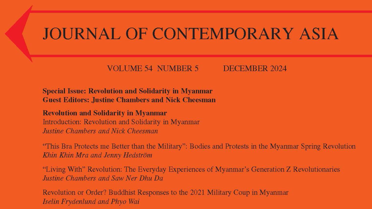 Journal of Contemporary Asia cover